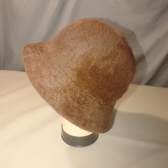 Kangol Furgora Vintage Casual Hat Medium Brown Angora Blend - Picture 4 of 11